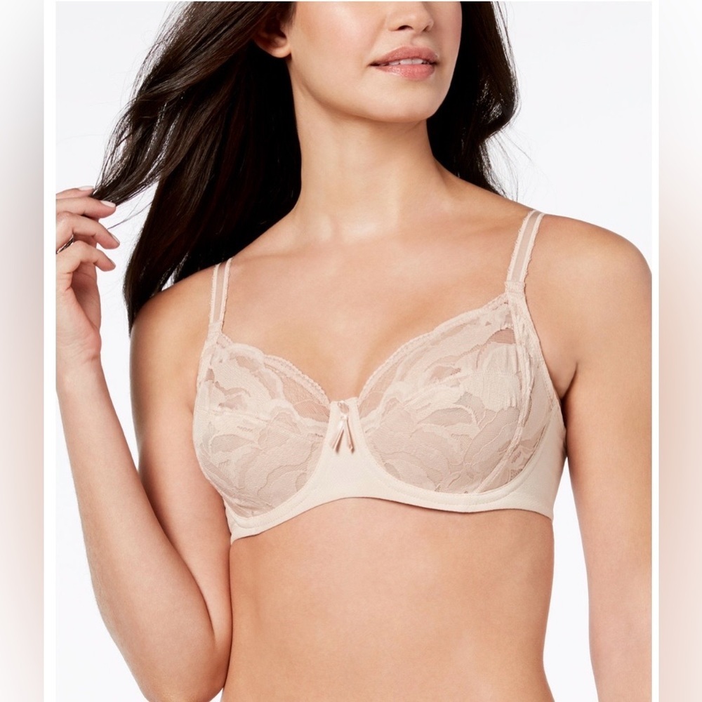 Wacaol Elegant Lace Underwire Bra - Toast with defect